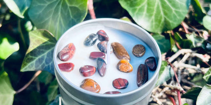 Bougie protection  "Oeil du Tigre & Oeil du Faucon"