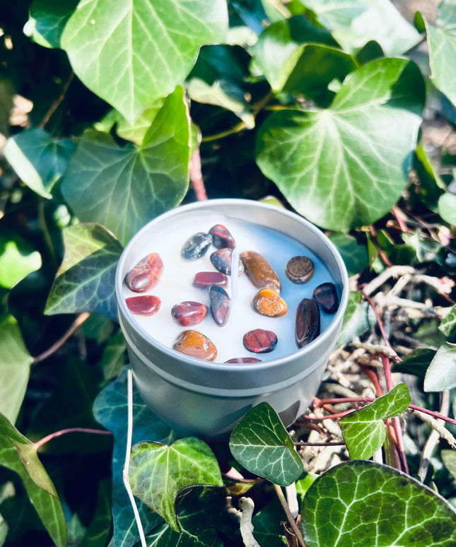 Bougie protection  "Oeil du Tigre & Oeil du Faucon"