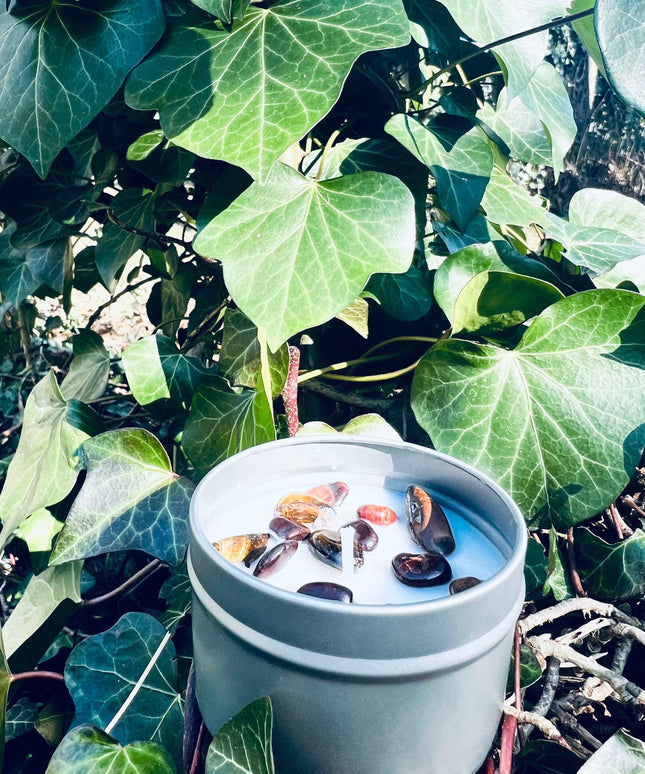 Bougie protection  "Oeil du Tigre & Oeil du Faucon"