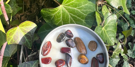 Bougie protection  "Oeil du Tigre & Oeil du Faucon"