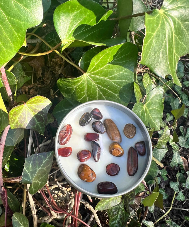 Bougie protection  "Oeil du Tigre & Oeil du Faucon"