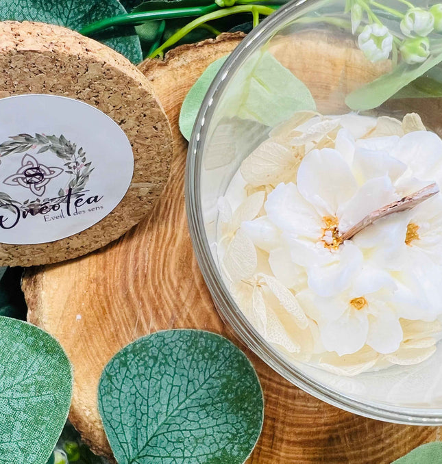 Bougie Parfumée à la douceur du Musc blanc et Ambre Patchouli