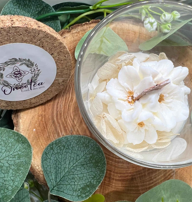 Bougie Parfumée à la douceur du Musc blanc et Ambre Patchouli