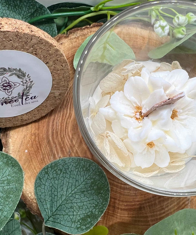 Bougie Parfumée à la douceur du Musc blanc et Ambre Patchouli