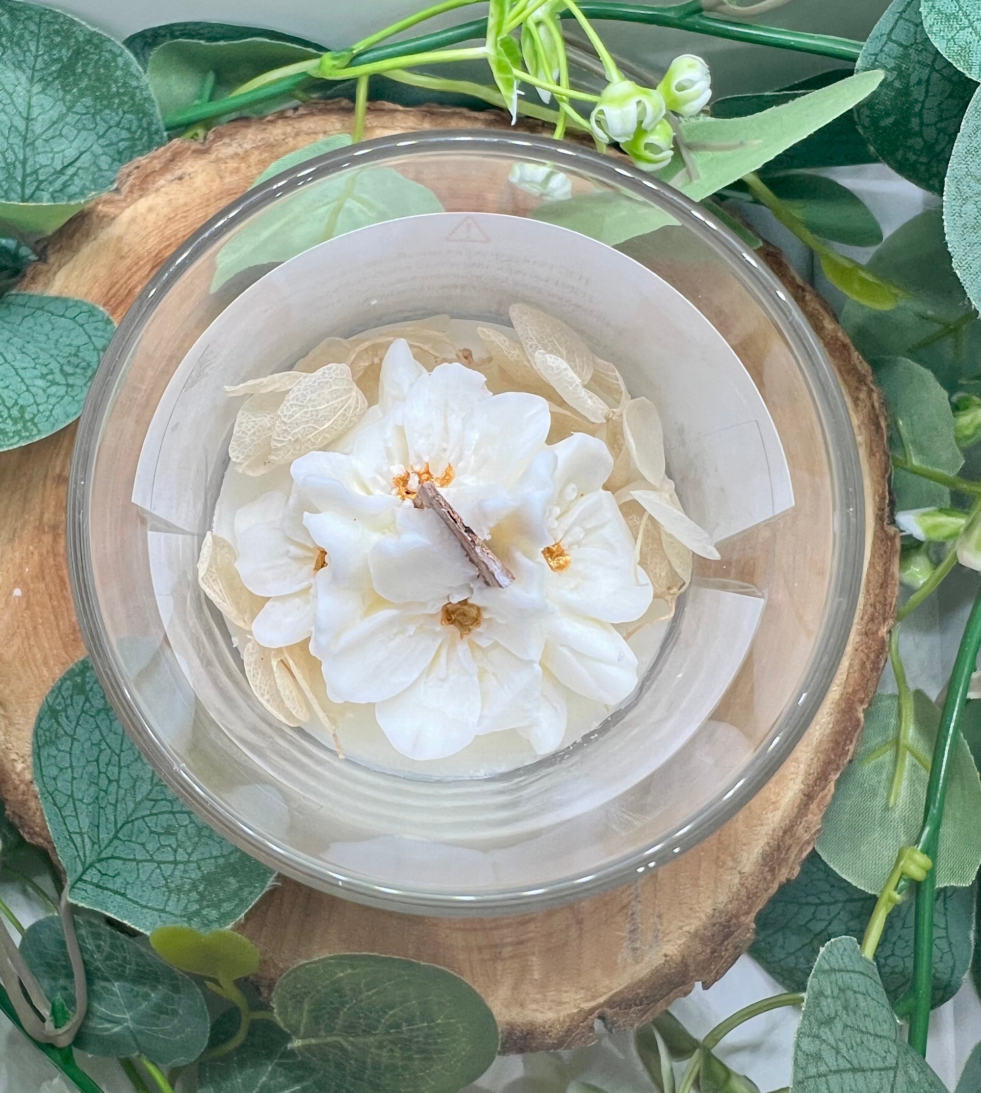 Bougie Parfumée au Musc blanc & Ambre Patchouli - Onéotéa - Éveil des Sens