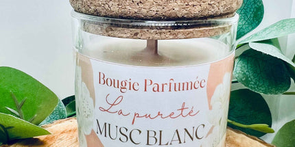 Bougie parfumée au Musc Blanc