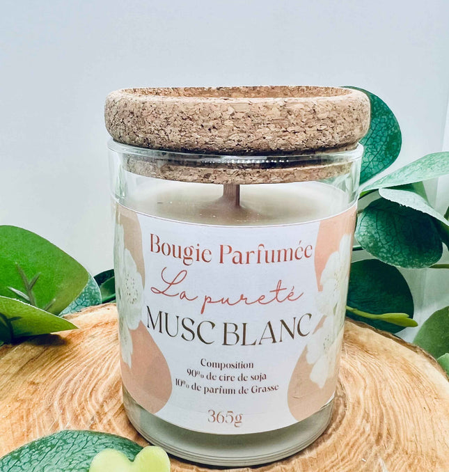 Bougie parfumée au Musc Blanc