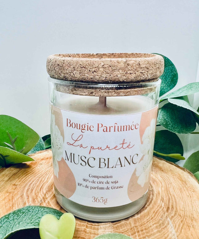 Bougie parfumée au Musc Blanc