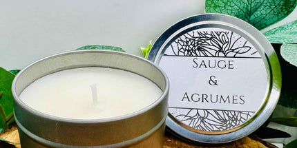 Bougie parfumée Sauge & Agrumes - Purification & Sérénité