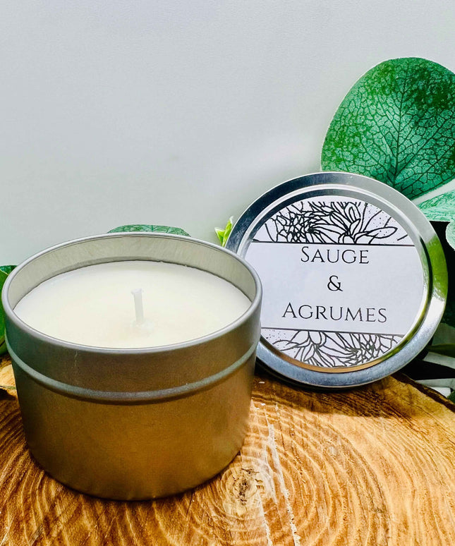 Bougie parfumée Sauge & Agrumes - Purification & Sérénité
