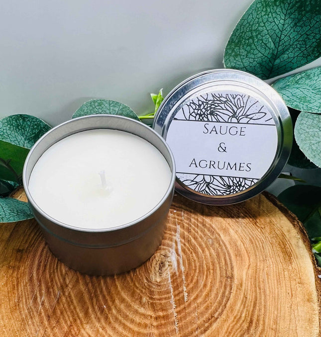 Bougie parfumée Sauge & Agrumes - Purification & Sérénité