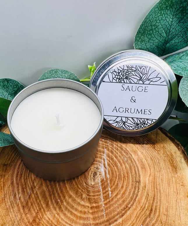 Bougie parfumée Sauge & Agrumes - Purification & Sérénité