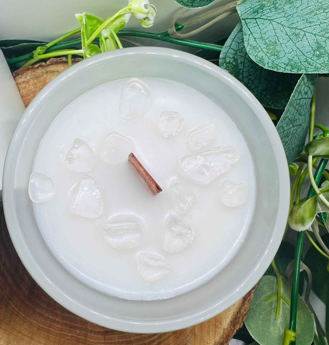 Bougie parfumée au Musc Blanc & Cristal de Roche - Clarté