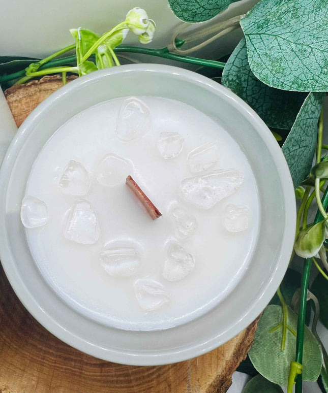 Bougie parfumée au Musc Blanc & Cristal de Roche - Clarté