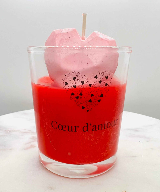 Bougie parfumée "Coeur d'amour" - Élégance intemporelle