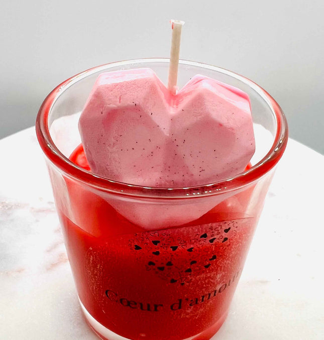 Bougie parfumée "Coeur d'amour" - Élégance intemporelle