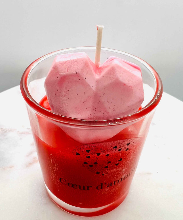 Bougie parfumée "Coeur d'amour" - Élégance intemporelle