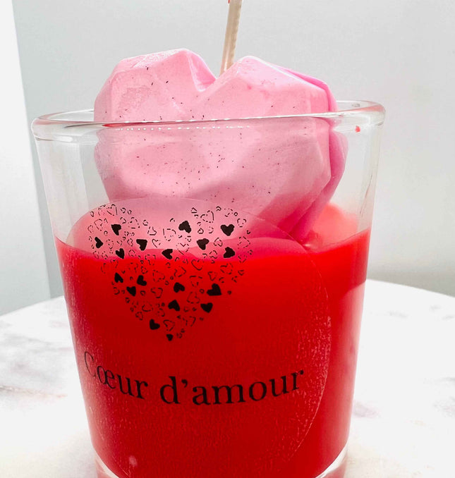 Bougie parfumée "Coeur d'amour" - Élégance intemporelle