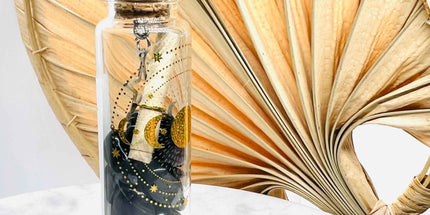 Fiole de Protection – Shungite, Obsidienne & Mantra Sacré