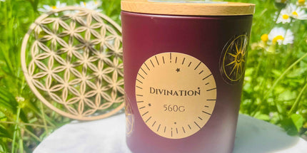 Bougie mystique Divination - Artisanale et éthique pour une atmosphère spirituelle