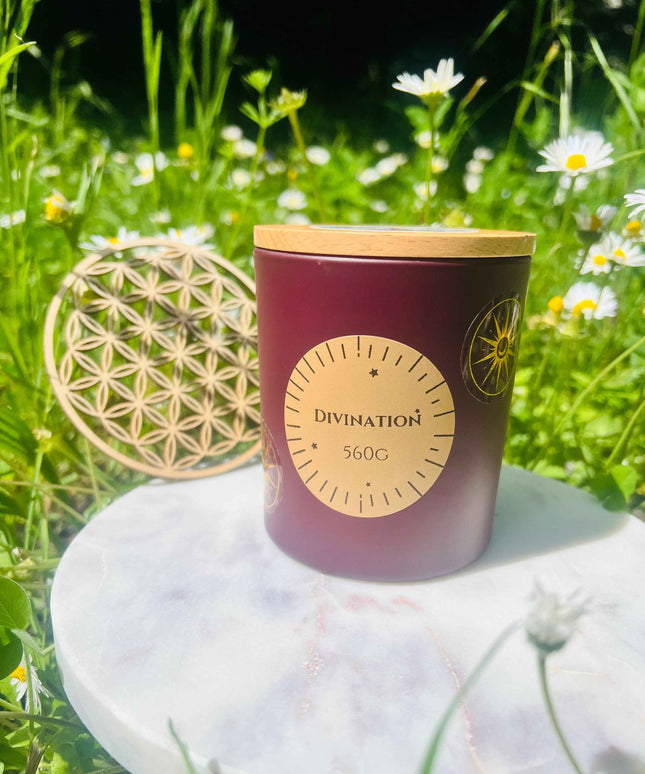 Bougie mystique Divination - Artisanale et éthique pour une atmosphère spirituelle