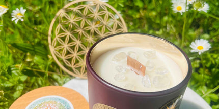 Bougie mystique Divination - Artisanale et éthique pour une atmosphère spirituelle