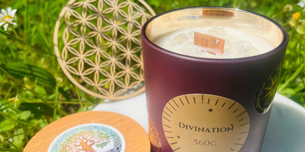 Bougie mystique Divination - Artisanale et éthique pour une atmosphère spirituelle