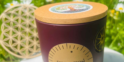Bougie mystique Divination - Artisanale et éthique pour une atmosphère spirituelle