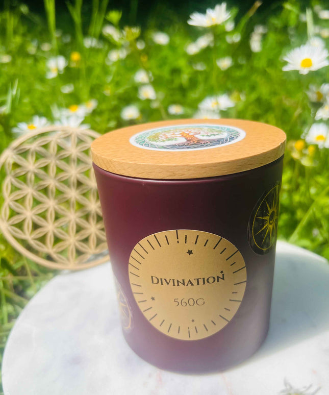 Bougie mystique Divination - Artisanale et éthique pour une atmosphère spirituelle