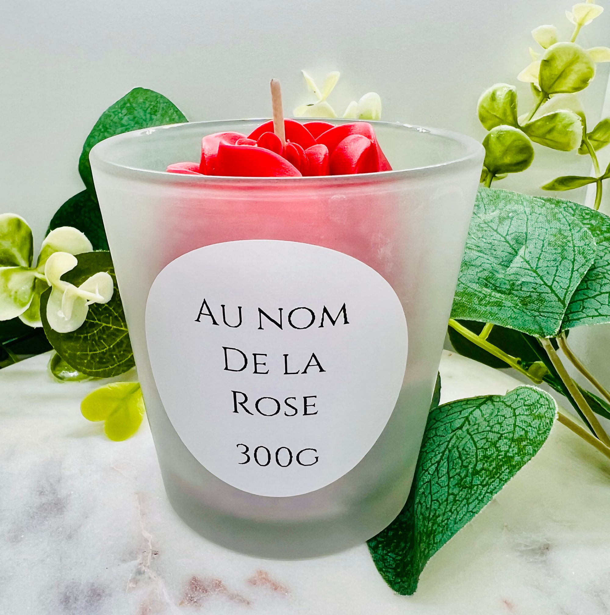 Bougie "Au nom de la Rose"