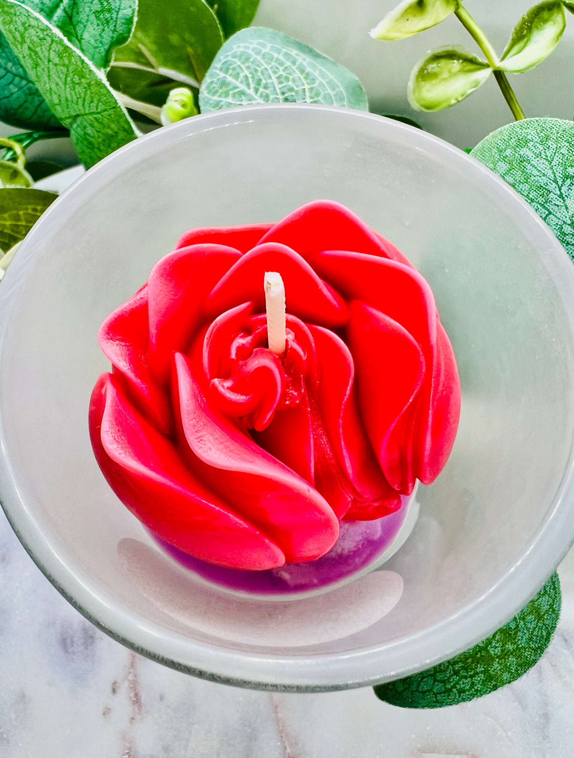 Bougie "Au nom de la Rose"