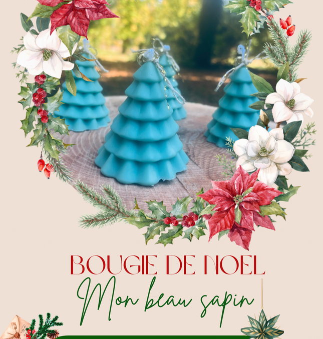 🎄 Bougie parfumée  moulée – Mon Beau Sapin