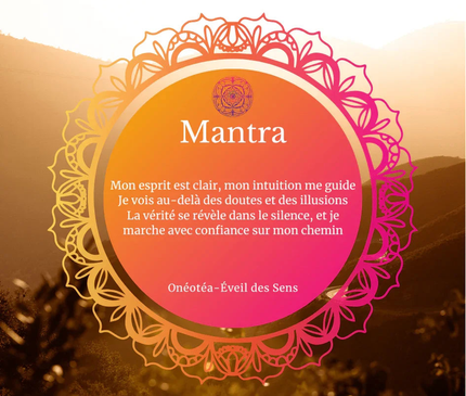Bougie Mandala Intuition et Clarté parfum Musc blanc avec cristaux énergétiques Cristal de Roche et Lapis Lazuli