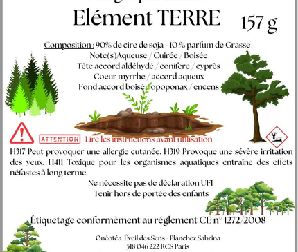 Pack Collection Les 4 Éléments bougies artisanales édition limitée quatre éléments nature