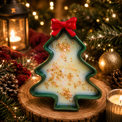 Bougie parfumée La magie de Noël parfum bûche vanille fleurs ambre
