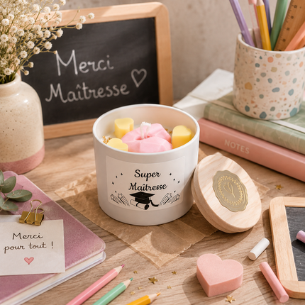 Bougie parfumée Super Maîtresse artisanale en cire de soja pour cadeau