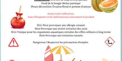 Bougie " Summer " Escale fruitée - Onéotéa - Éveil des Sens