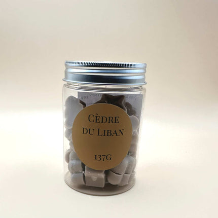 Fondants parfumés Cèdre du Liban avec cire végétale et parfum naturel pour une ambiance forestière apaisante