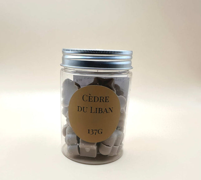 Fondants parfumés Cèdre du Liban avec cire végétale et parfum naturel pour une ambiance forestière apaisante