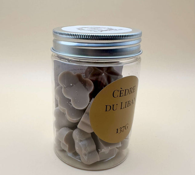 Fondants parfumés au Cèdre du Liban pour une ambiance forestière naturelle et apaisante.