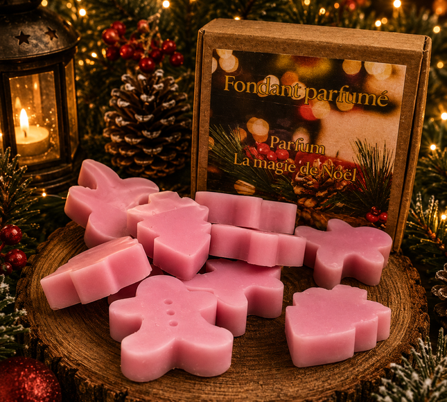 Fondants parfumés artisanaux la magie de Noël ambiance festive