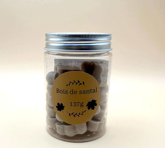 Fondants parfumés bois de santal ambiance apaisante et chaleureuse