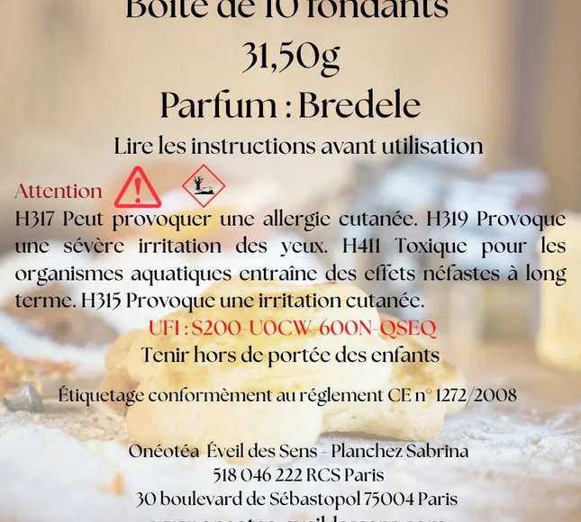Fondants parfumés Bredele édition Noël artisanaux inspirés biscuits alsaciens