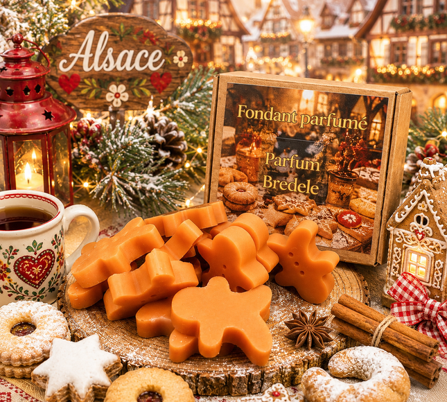 Fondants parfumés Bredele édition Noël artisanaux aux senteurs biscuits alsaciens
