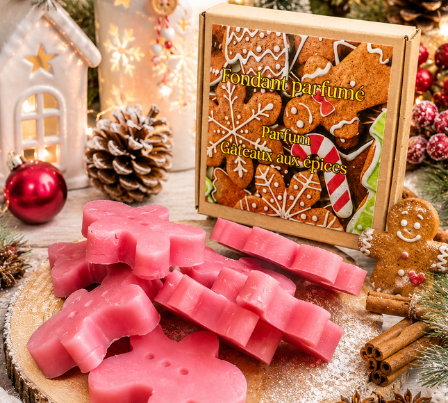 Fondants parfumés artisanal gâteau aux épices édition Noël