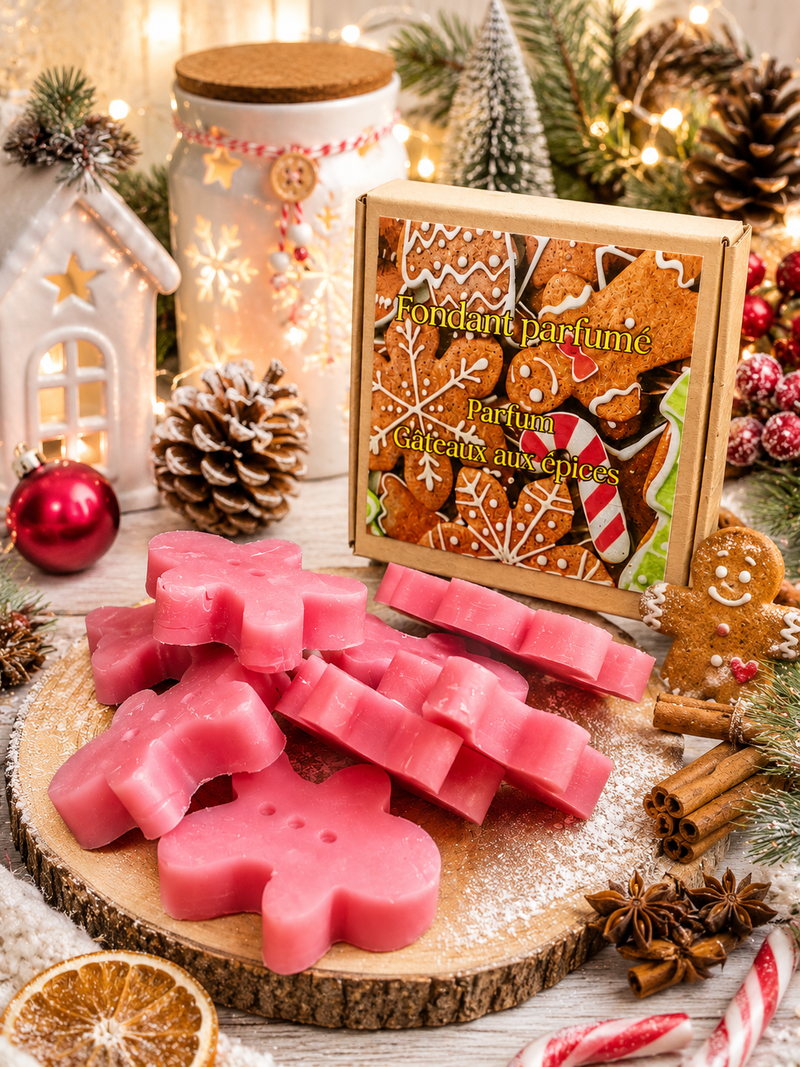 Fondants parfumés artisanal gâteau aux épices édition Noël