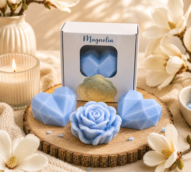 Lot de 2 fondants parfumés magnolia élégants et naturels