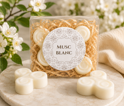 Lot de 2 fondants parfumés musc blanc ambiance cocoon douceur