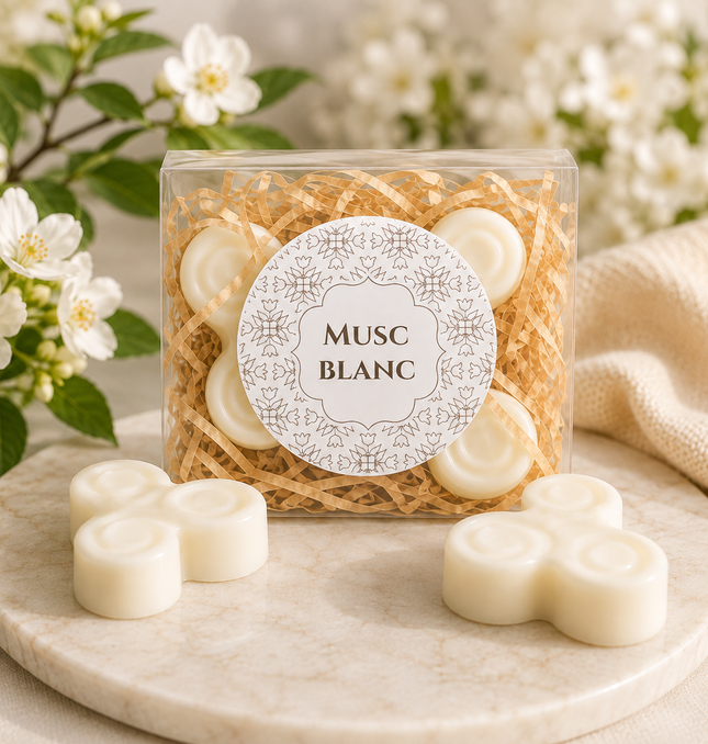 Lot de 2 fondants parfumés musc blanc ambiance cocoon douceur