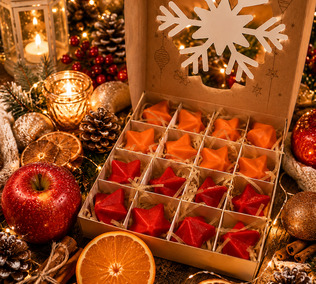 Coffret de fondants parfumés pomme cannelle orange pour Noël
